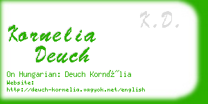 kornelia deuch business card